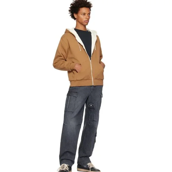 NWT Winnie New York Black Faded Denim Cargo Pants - Picture 4 of 10